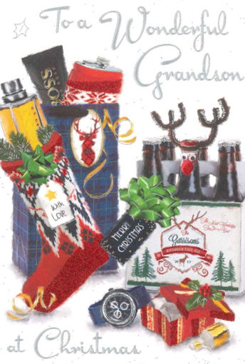 Picture of WONDERFUL GRANDSON CHRISTMAS CARD